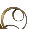 38.5x22x4.2" Seretha Gold Leaf Wall DÃ©cor