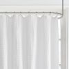 Super Waffle Textured Solid Shower Curtain